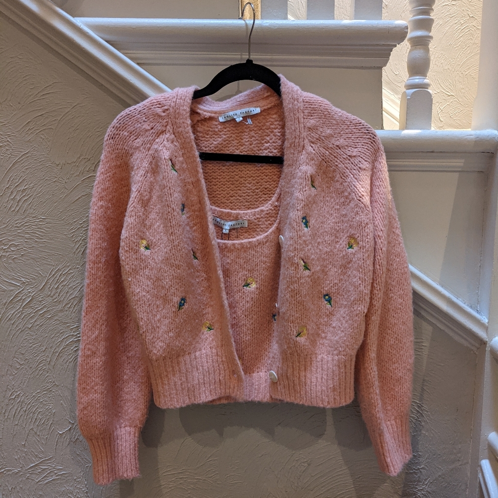 Cardigan and tank set